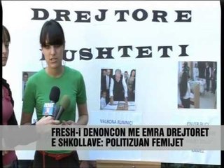 FRESH denoncon drejtorët e shkollave - Vizion Plus - News - Lajme