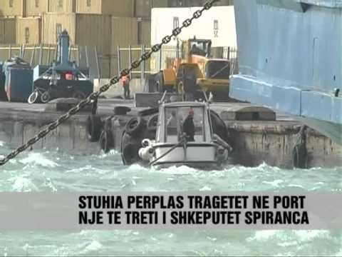 Durrës, moti i keq krijon probleme në port - Vizion Plus - News - Lajme