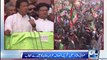 Chairman PTI Imran Khan addressing public meeting in Swabi
