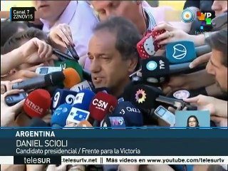 Daniel Scioli: Que argentinos voten en defensa de su futuro