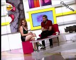 Sexy Turkish TV Presenter Showing Her Legs