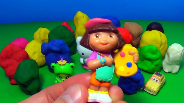 Play Doh surprise Cars The SMURFS SpongeBob ANGRY BIRDS SpiderMan Disney Princess HELLO KI