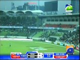 misbah batting and amir bowling on top in 1st match BPL