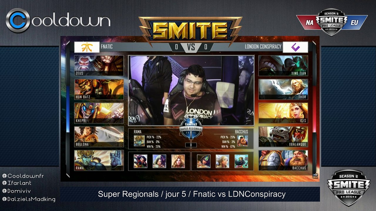 SMITE - SuperRegionals - 3ième place EU Fnatic vs LDNC - game 1