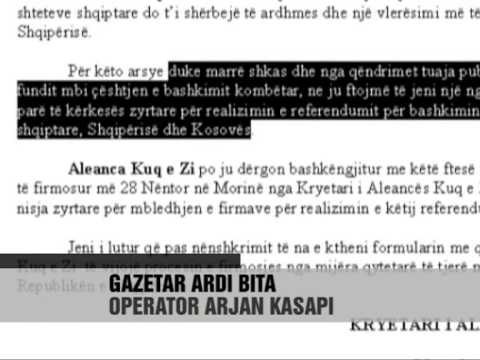 AK: Referendumi për bashkimin - Vizion Plus - News - Lajme