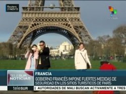 Continúa en París el operativo de seguridad en sitios turísticos