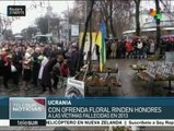 Ucrania: honran a las víctimas de las protestas del 2013