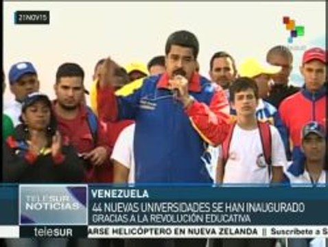 Maduro destaca logros de Venezuela en educación universitaria