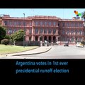 Argentina votes. Presidential runoff