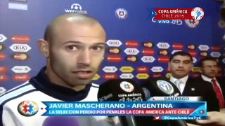 Entrevista Mascherano Chile vs Argentia (4 1) Final Copa América 2015