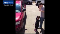 Father blows mini Darth Vader's mind with car key trick