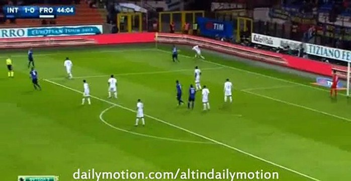 1st Half All Goals Highlights & Chances - Inter 1-0 Frosinone - Serie A - 22.11.2015