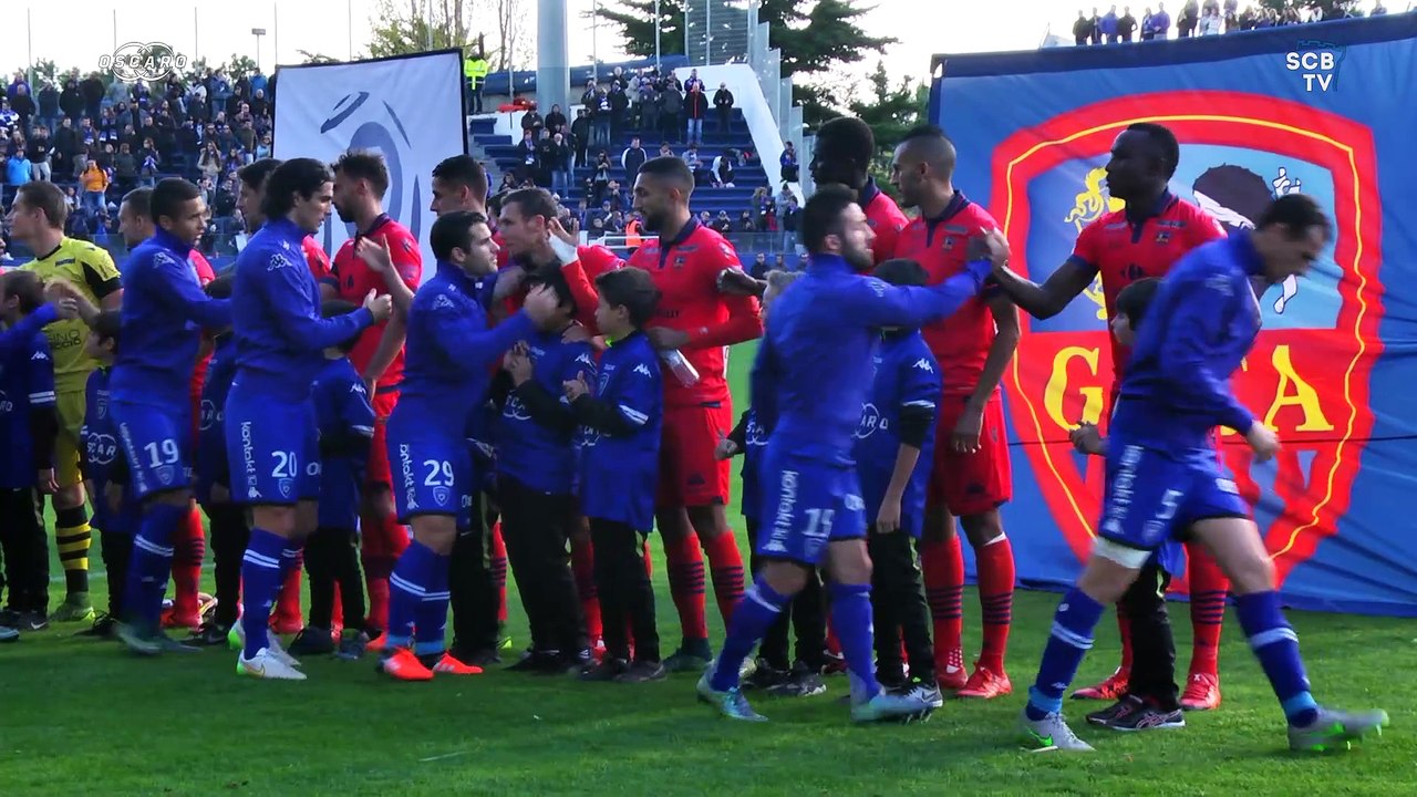 Bastia VS Gazelec Ajaccio : moment de recueillement avant le match