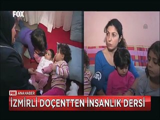 İzmirli Doçentten insanlık dersi 6 çocuklu Suriyeli dul kadına evini açtı