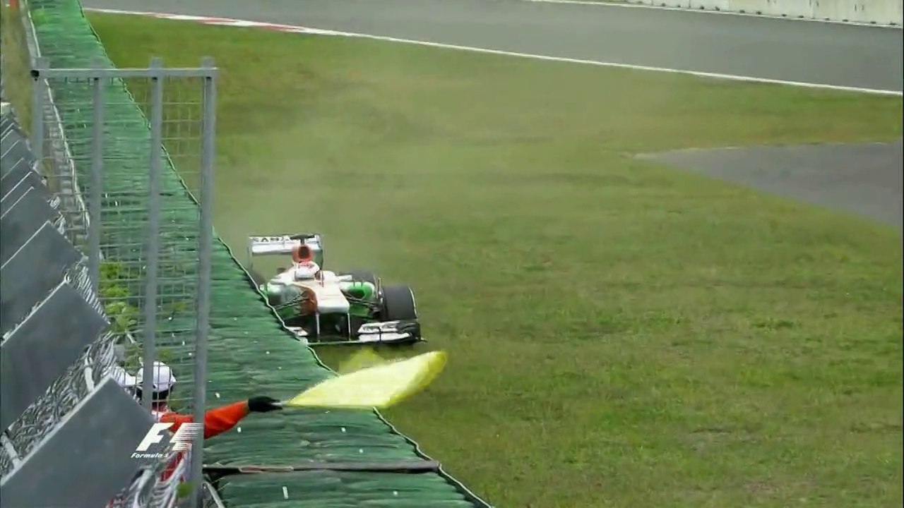 Di Resta Crash in Korea 2013