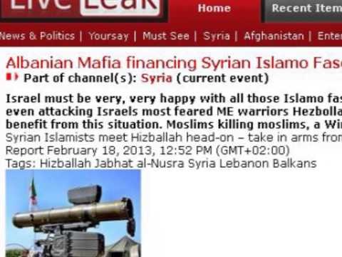 TRAFIK ARMESH IZRAELI ALUDON, SHQIPERIA FURNIZON ME ARME REBELET SIRIANE LAJM