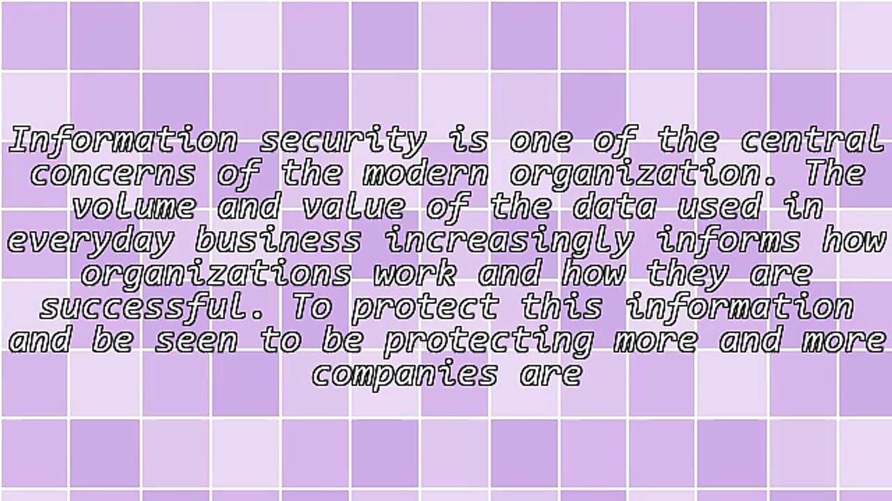 Control Areas of ISO 27001 Internet Security Management Systems