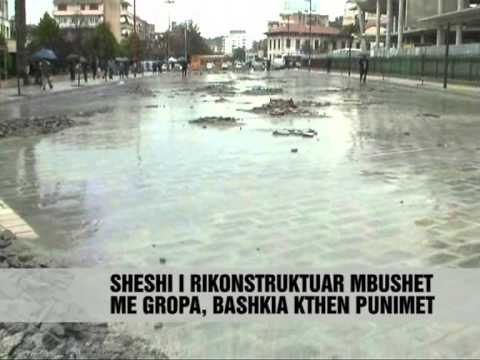 Dëmtohet Sheshi i Flamurit - Vizion Plus - News - Lajme