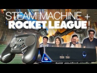 4-player Rocket League on an Alienware Steam Machine!