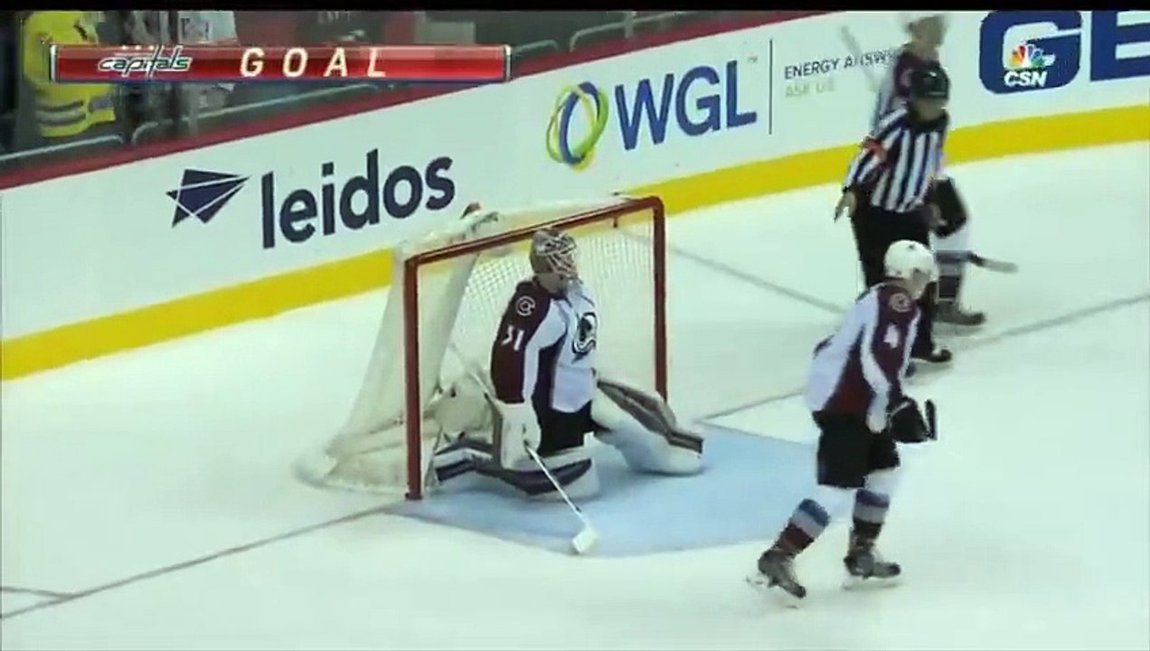 Orlov Wacky Goal After Everyone Loses Track of the Puck vs Colorado