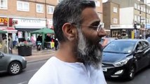 EXCLUSIVE VIDEO Hate cleric Anjem Choudary bullies cop over Hope for Heroes wristband