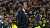 El publico de Bernabéu pitó a Rafa Benítez cuando cambió a James Rodríguez en el Clásico