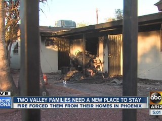 Two families without a home after fire