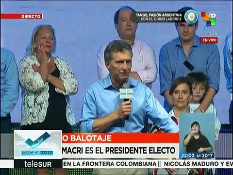 Mauricio Macri: Trabajaré para que todos los argentinos vivan mejor