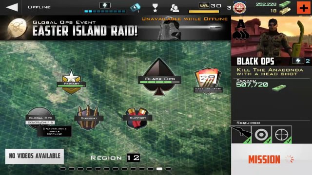 Kill Shot Black Ops Mission Region 12 - Kill The Anaconda with a head shot Gameplay