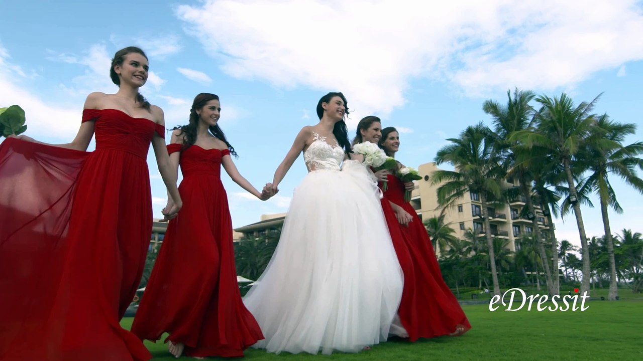 2016 S/S Red Bridesmaid Dress Collection Shooting Titbits(part 1)