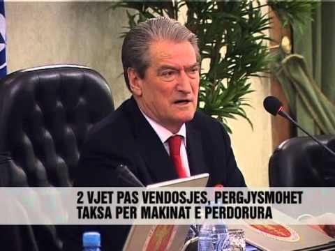 Berisha: Përgjysmohet taksa për makinat e vjetra - Vizion Plus - News, Lajme