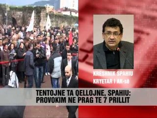 Incident në mitingun e AK-së -- Vizion Plus - News, Lajme