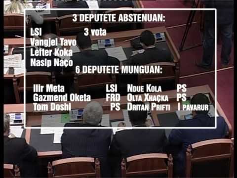 MIRATOHET QEVERIA E RE-MINISTRAT E RINJ TE BERISHES MARRIN NGA 72 VOTA NE KUVEND-LAJM