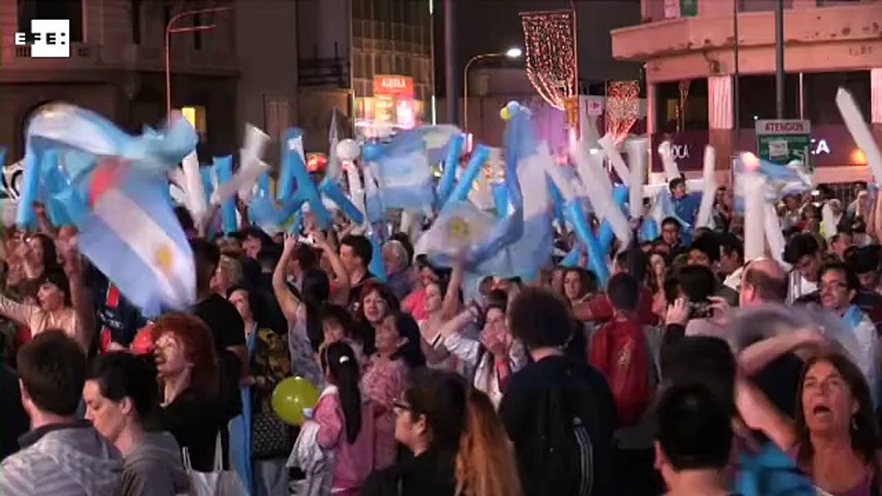 Lágrimas de alegría y de tristeza por las elecciones argentinas