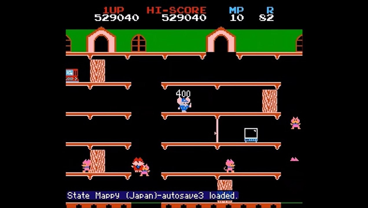 Mappy Playthrough [NES] - Level 80-90 1/2