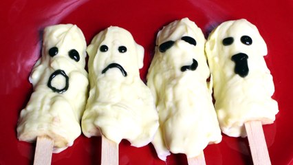 How to Make Banana Ghost Pops
