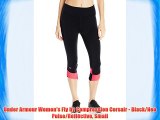 Under Armour Women's Fly by Compression Corsair - Black/Neo Pulse/Reflective Small