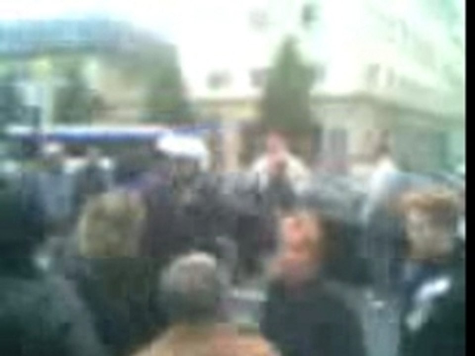 Réaction de la foule