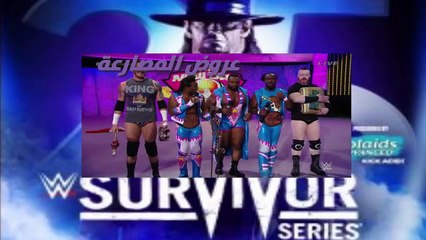 مباراة رايباك وسان كارا وكاليستو وجاى اوسو ضد نيو داى و شيمس و باريت عرض سيرفايفر سيريز 2015