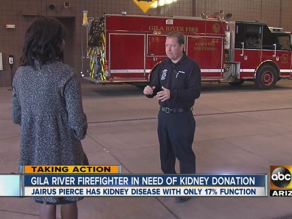 Firefighter asking for kidney transplant