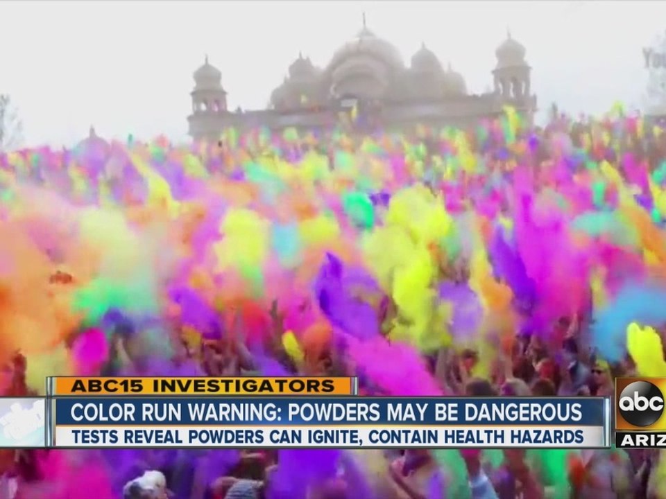 Runs with colorful powder cause concern