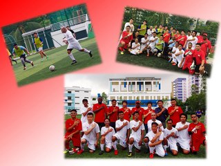 Singapore CP Football Dreamatron Kitting Ceremony and IFAF cheque Presentation