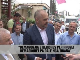 Rama në rrugën e Dajtit: Berisha bën propagandë boshe - Vizion Plus - News - Lajme