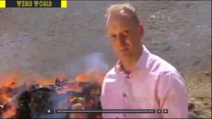 BBC Reporter Laughing at Drugs Burning Video
