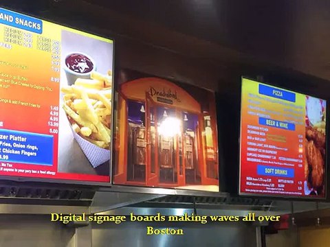 Digital signage boards making waves all over Boston