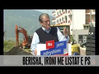 Berisha, ironi me listat e PS - Vizion Plus - News - Lajme