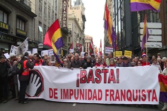 Manifestación por el fin de la impunidad del Franquismo
