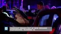 Gunfight breaks out at New Orleans playground, injuring 16