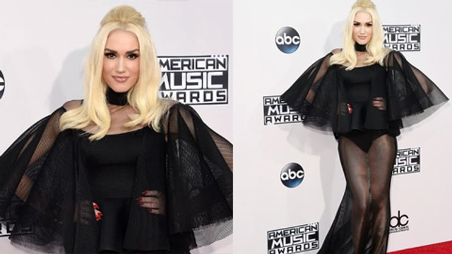(VIDEO) AMAs 2015: Gwen Stefani SIZZLES In Black Sheer Gown