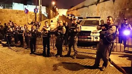 DANISH IQBAL - Fajr prayer on Friday in Jerusalem.